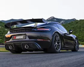 Akrapovic Slip-On Line with Black Coated Titanium Tips Porsche Cayman GT4 2020+