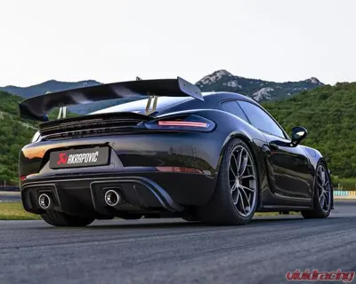 Akrapovic Slip-On Line with Titanium Tips Porsche Cayman GT4 2020+ - S-PO/TI/18/1-TP