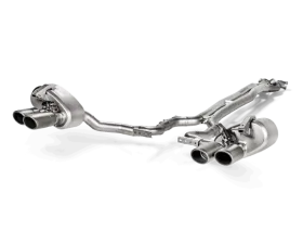 Akrapovic Titanium Evolution Line Exhaust with Carbon Tail Pipe Set Porsche Panamera Turbo 2017-2018