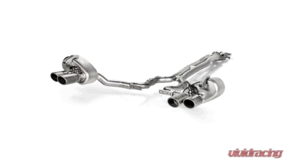 Akrapovic Titanium Evolution Line Exhaust with Carbon Tail Pipe Set Porsche Panamera Turbo 2017-2018 - S-PO/TI/9H-48