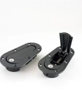 AeroCatch Black Xtreme Series 120 Plus Flush Hood Fasteners built-in Security Lock                                     - 120-4100 - Image 2