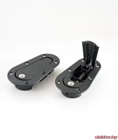 AeroCatch Black Xtreme Series 120 Plus Flush Hood Fasteners built-in Security Lock - 120-4100