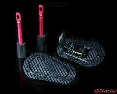 AeroCatch Carbon Fiber Design 125 Series Flush Below Panel Hood Fastners No Security Lock - 125-3000