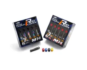 Project Kics R40 Iconix Neo Chrome 14mm 14x1.5 Lock &  Lug Nuts