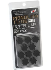 Project Kics Monolith T1 / 06 M12 Inner Cap Black                                     - CMF1K - Image 3