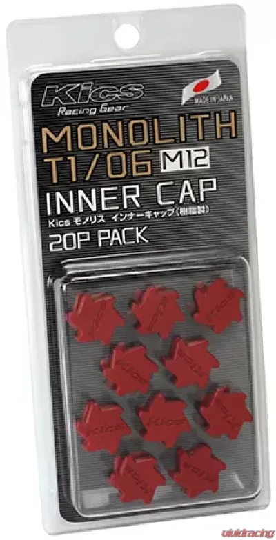 Project Kics Monolith T1 / 06 M12 Inner Cap Red - CMF1R