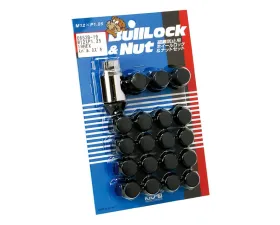 Project Kics Black 19HEX M12x1.25 Bull Lock & Lug Nut Set