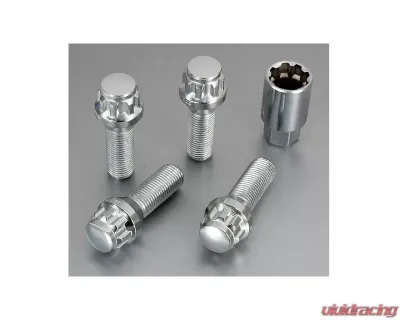 Project Kics Chrome M12x1.50 35mm Bull Lock Bolt - 631-35