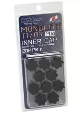 Project Kics Monolith T1/07 Black M14 Lug Nut Cap Set 20 Pieces                                     - CMF4K - Image 4