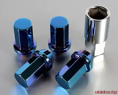 Project Kics Caliber 24 Titanium Blue M12x1.50 Lug Nuts (Single) - Z711B40