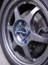Project Kics Caliber 24 Titanium Blue M12x1.50 Lug Nuts (Single)                                     - Z711B40 - Image 3