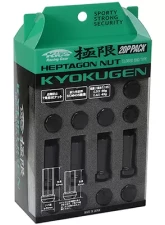 Project Kics Black KyoKugen Lug Nut Set 50mm 12x1.50 20 Pack                                     - HPF1B5 - Image 5