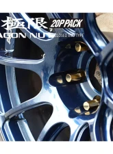 Project Kics Kyokugen Gold 50mm M12X1.25 Heptagon Nut 20 Pieces                                     - HPF3A5 - Image 3
