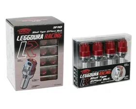 Project Kics Leggdura Black M12x1.5 28mm Shell Type Bolt & Lock Set