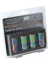 Project Kics Monolith T1/06 Neochro 12x1.50 Lug Nut Set 4 Pieces                                     - MN01N-4P - Image 4