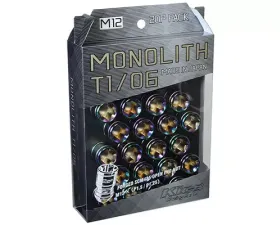Project Kics Monolith T1/06 Neochro 12x1.25 Lug Nut Set 20 Pieces