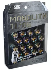 Project Kics Monolith T1/06 Neochro 12x1.25 Lug Nut Set 20 Pieces                                     - MN03N - Image 4
