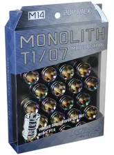 Project Kics Monolith T1/07 Neochro 14x1.50 Lug Nut Set 20 Pieces                                     - MN04N - Image 4