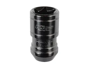 Project Kics Monolith T1/06 Glorious Black 12x1.25 Replacement Lug Nut