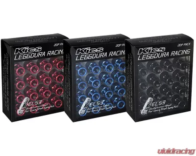 Project Kics Leggdura Racing Black Shell Type Nut Duralumin Shell EL53 20 Pieces - SLENK2