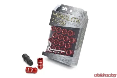 Project Kics Monolith T1/06 Red 12x1.25 Lug Nut Set - MN03R