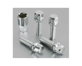 Project Kics Bull Lock Tuskey Chrome 28mm 13R M14x1.5 Bolt