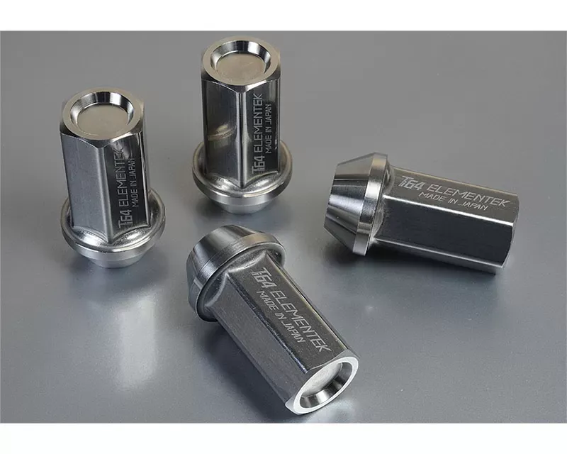 Project Kics Ti64 Elementek Titanium M12x1.25 60 Deg 40mm Nut 1 Piece - ZTI03