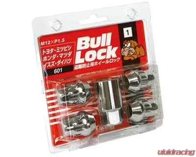 Project Kics Bull Locks Chrome 21HEX M12x1.5 Lock - 601