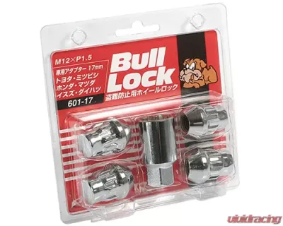 Project Kics Bull Locks Chrome M12x1.5 Closed End Type Wheel Locks - 601-17