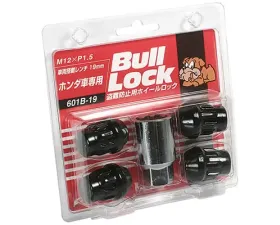 Project Kics Bull Locks Black 19HEX M12x1.5 Lock