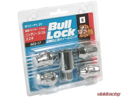 Project Kics Bull Locks Chrome M12x1.25 Closed End Type Wheel Locks - 603-17