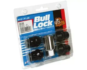 Project Kics Bull Locks Black 21HEX M12x1.25 Close End Type Lock