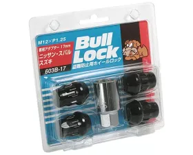 Project Kics Bull Locks Black M12x1.25 Closed End Type Wheel Locks