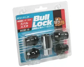 Project Kics Bull Locks Black 19HEX M12x1.25 Close End Type Lock