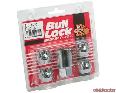 Project Kics Bull Locks Black 21HEX M14x1.5 Lock - 610