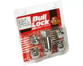 Project Kics Bull Locks Black 21HEX M14x1.5 Lock 5 Pieces
