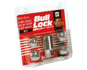 Project Kics Bull Locks Chrome 21HEX M12x1.5 Open End Type Lock