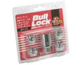 Project Kics Bull Locks Chrome M12x1.5 Open End Type Wheel Locks
