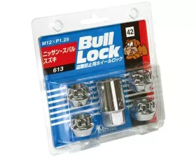 Project Kics Bull Locks Chrome 21HEX M12x1.25 Open End Type Lock