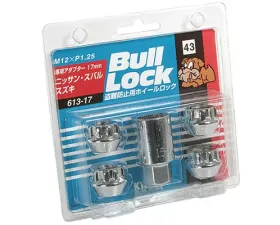 Project Kics Bull Locks Chrome M12x1.25 Open End Type Wheel Locks