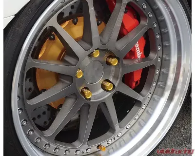 Project Kics Leggdura Racing Gold 53mm M12 x P1.25  (CL53) Shell Type Lock & Nut Set - CL53-13A