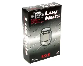 Project Kics KYO-EI Chrome 21HEX M14x1.5 Lug Nut Set 20 Pieces