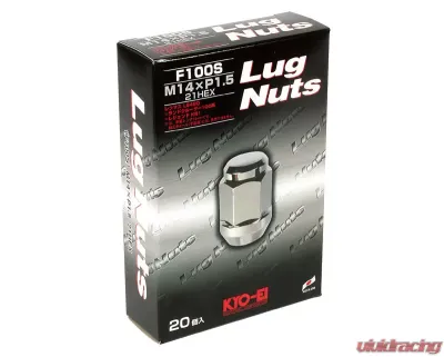 Project Kics KYO-EI Chrome 21HEX M14x1.5 Lug Nut Set 20 Pieces - F100S-20P