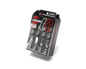 Project Kics Leggdura Racing Gunmetal M12x1.25 Lug Nuts (Laser Logo)