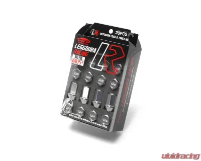 Project Kics Leggdura Racing Gunmetal M12x1.25 Lug Nuts (Laser Logo) - KIZ3G