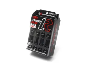 Project Kics Leggdura Racing Black M12x1.25 Lug Nuts (Laser Logo)