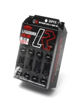 Project Kics Leggdura Racing Black M12x1.50 Lug Nuts (Laser Logo)                                     - KIZ1K - Image 2