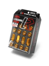 Project Kics Leggdura Racing Yellow Gold M12x1.50 Lug Nuts (Laser Logo)                                     - KIZ1O - Image 2