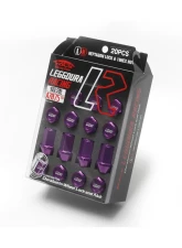 Project Kics Leggdura Racing Purple M12x1.25 Lug Nuts (Laser Logo)                                     - KIZ3P - Image 2