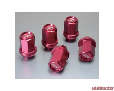 Project Kics Leggdura Racing Red M12x1.25 Lug Nuts (Laser Logo) - KIZ3R